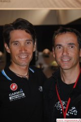 Christophe LE MEVEL est venu passer quelques minutes sur le stand GARMIN