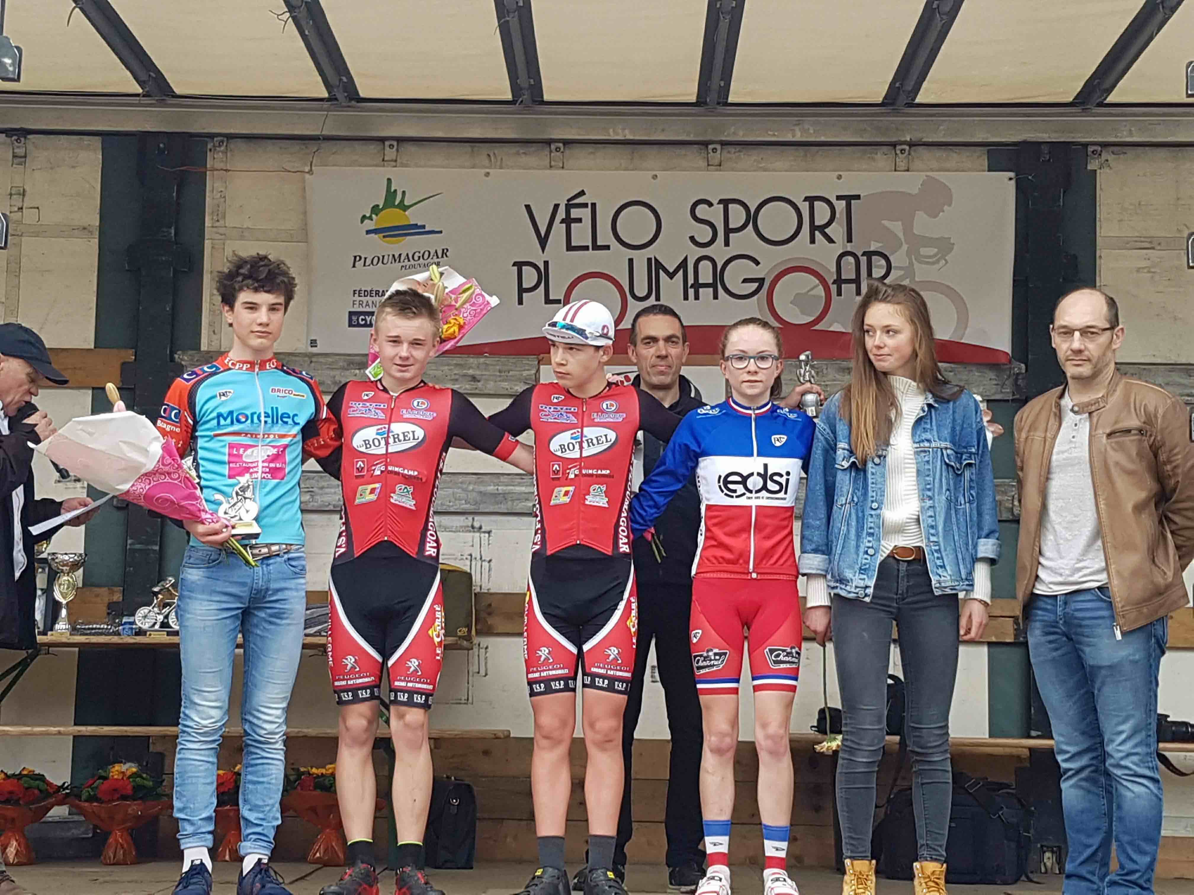 Podium cadets Ploumagoar 2018